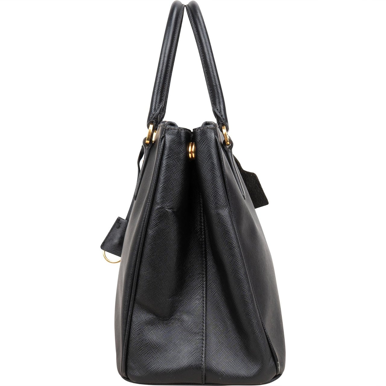 Prada Prada Saffiano Leather Galleria Handbag Zwart