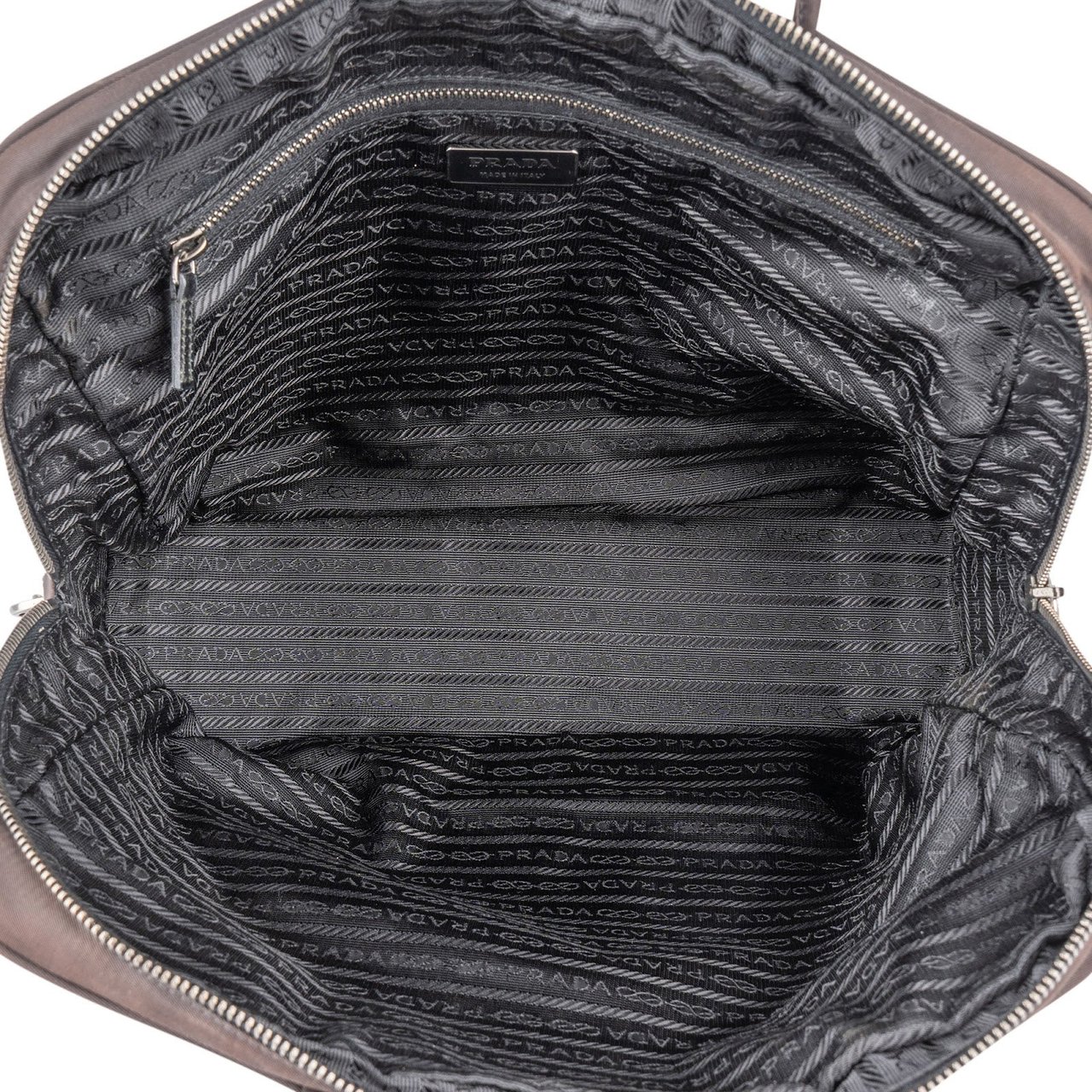 Prada Prada Nylon Triangle Shoulder Bag Bruin