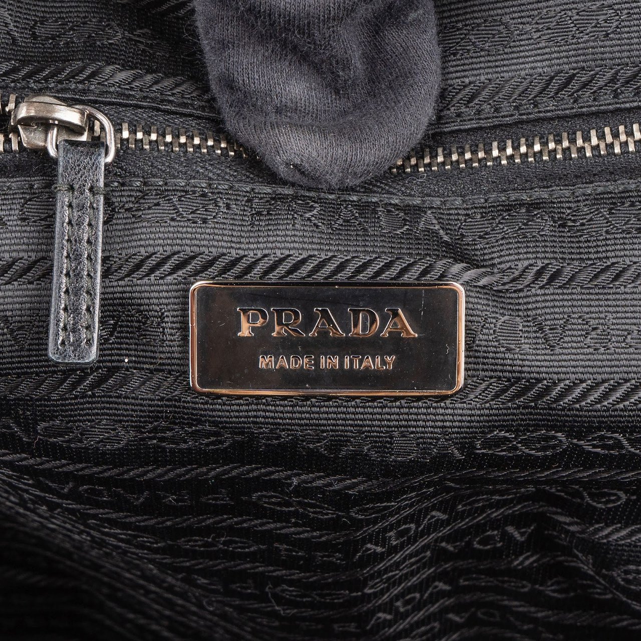 Prada Prada Nylon Triangle Shoulder Bag Bruin