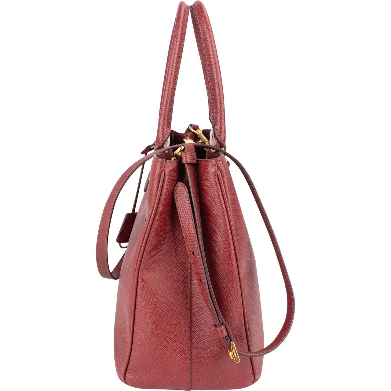 Prada Saffiano Leather Lux Galleria Handbag Divers
