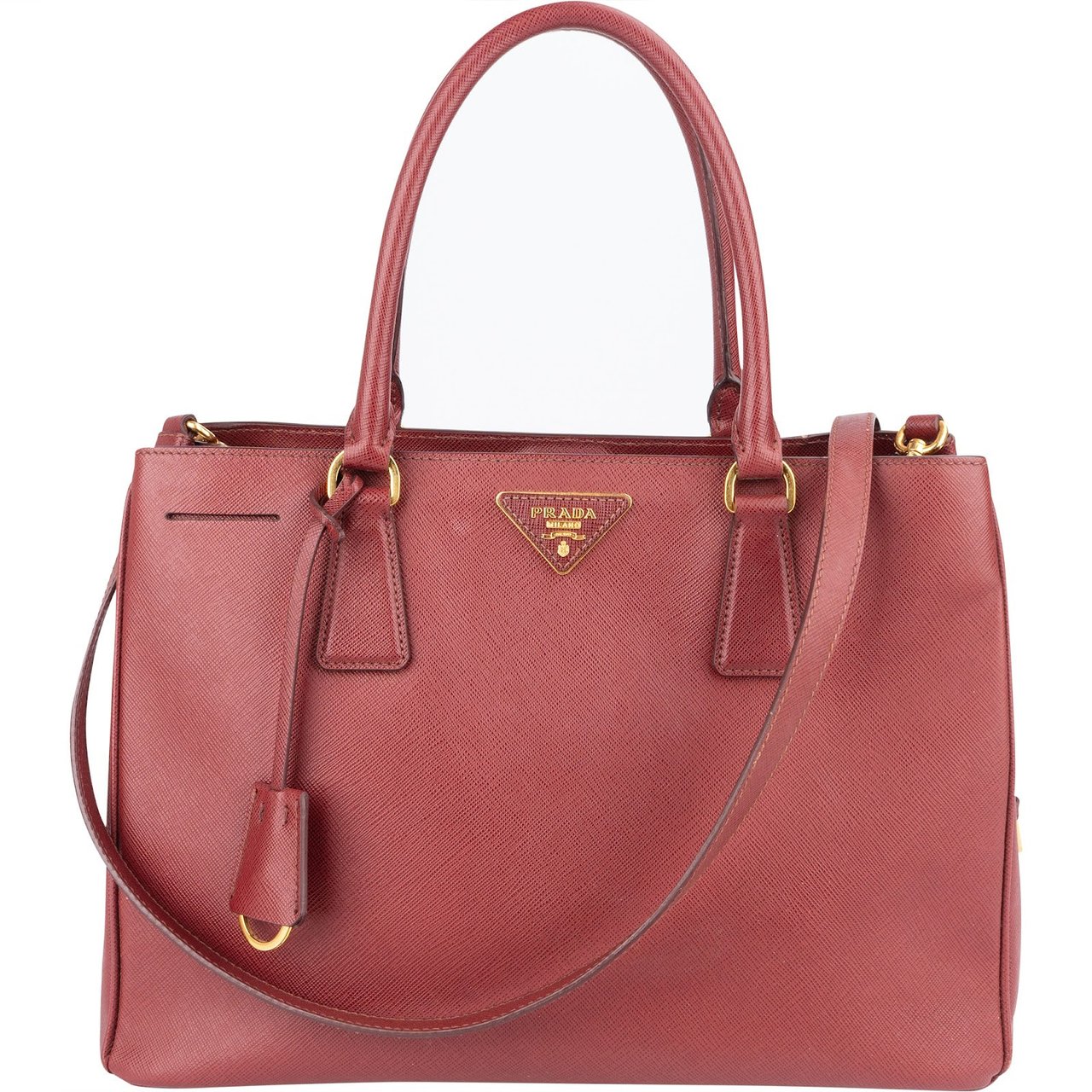 Prada Saffiano Leather Lux Galleria Handbag Divers