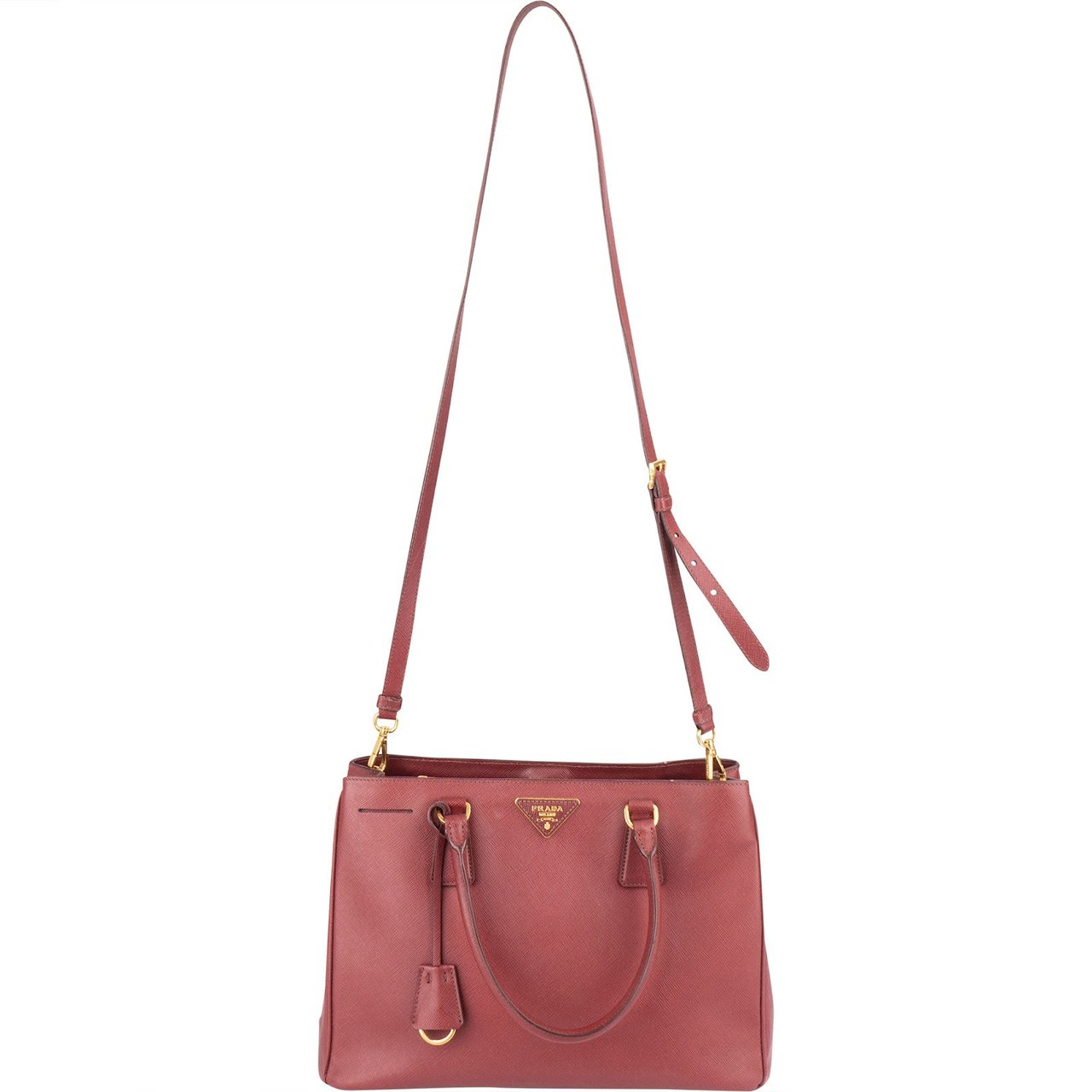 Prada Saffiano Leather Lux Galleria Handbag Divers
