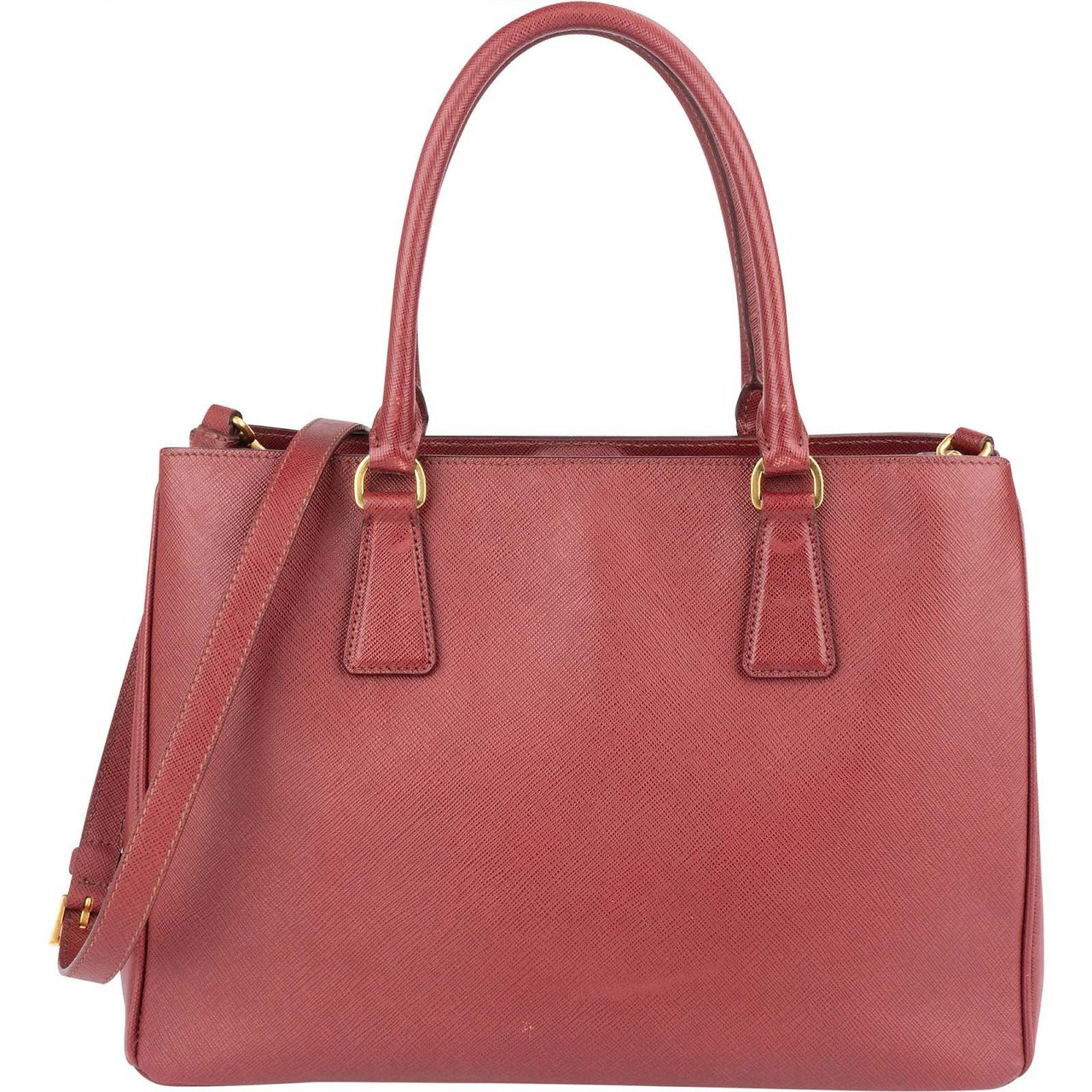 Prada Prada Saffiano Leather Lux Galleria Handbag Rood