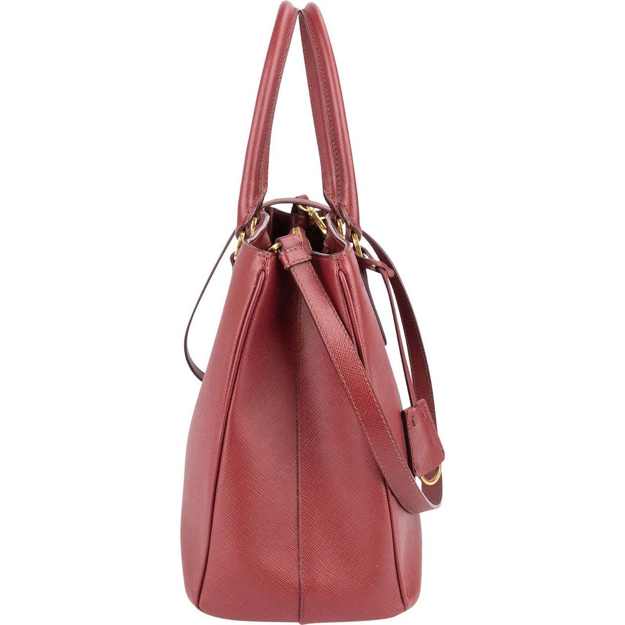 Prada Prada Saffiano Leather Lux Galleria Handbag Rood