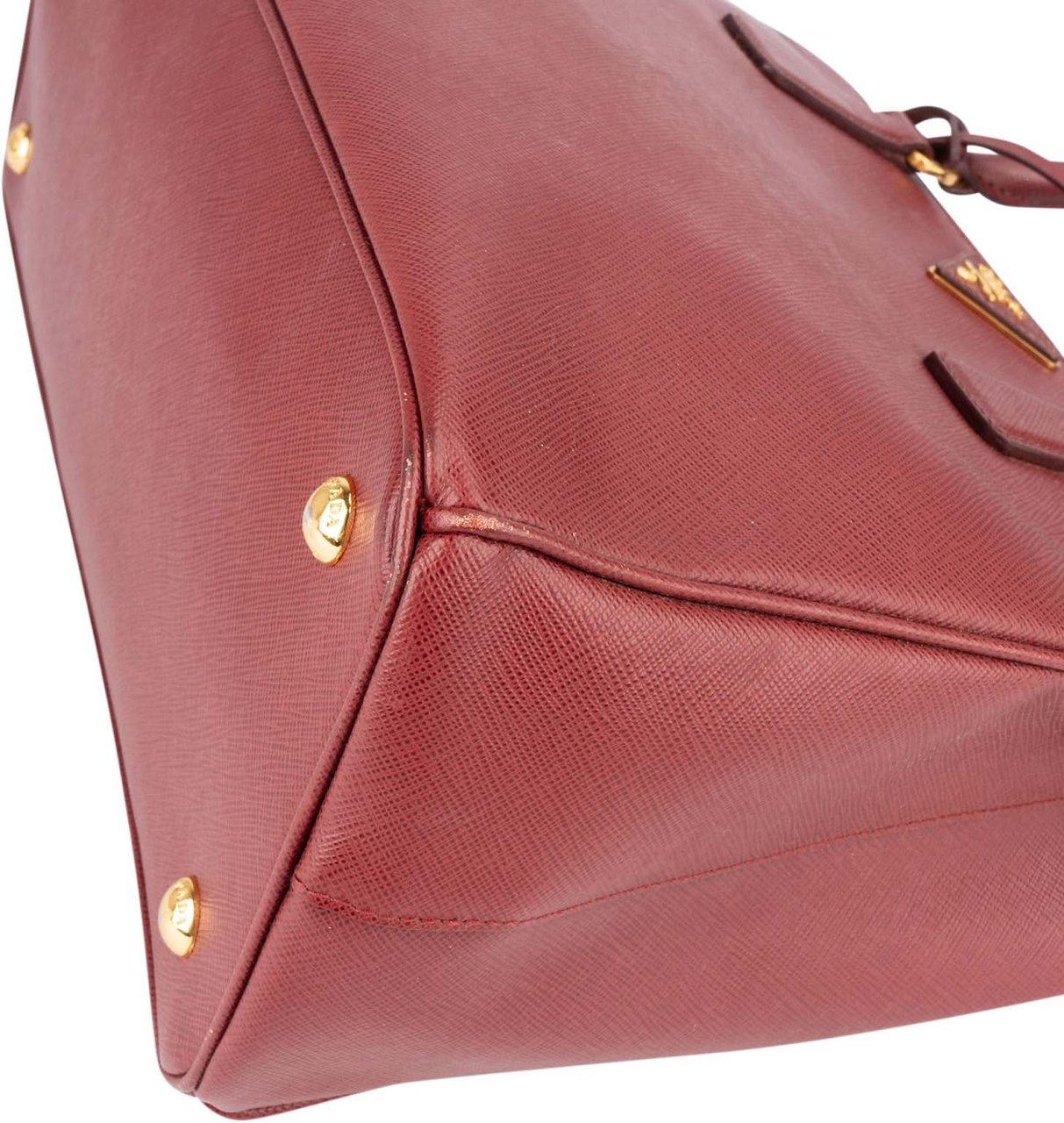 Prada Prada Saffiano Leather Lux Galleria Handbag Rood