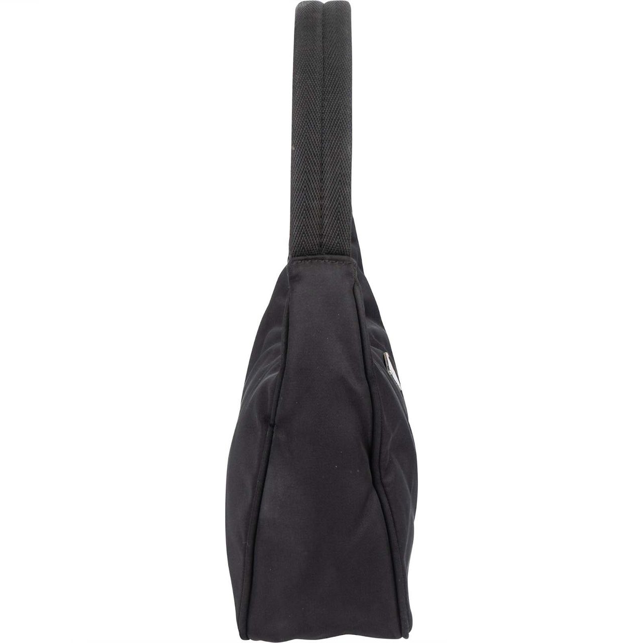 Prada Prada Black Nylon Triangle Vintage Re-Edition Handbag Zwart