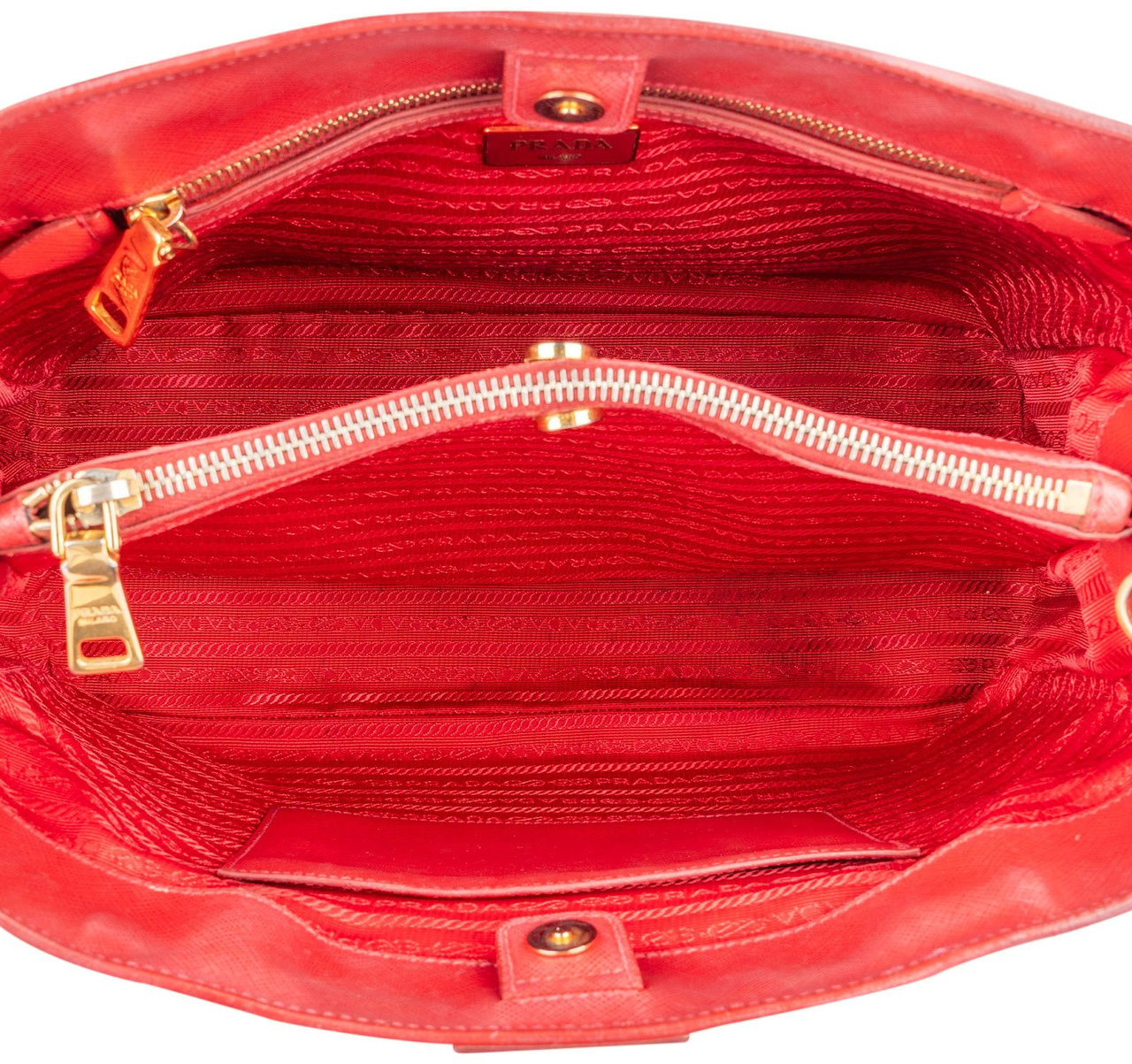 Prada Saffiano Leather Lux Galleria Handbag Divers