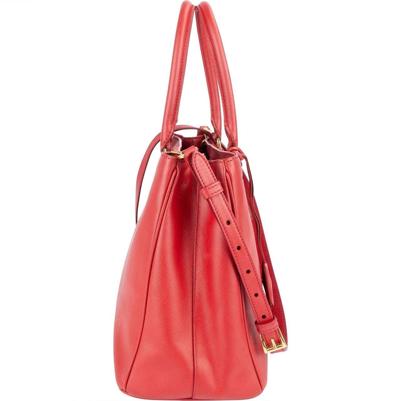 Prada Prada Saffiano Leather Lux Galleria Handbag Rood