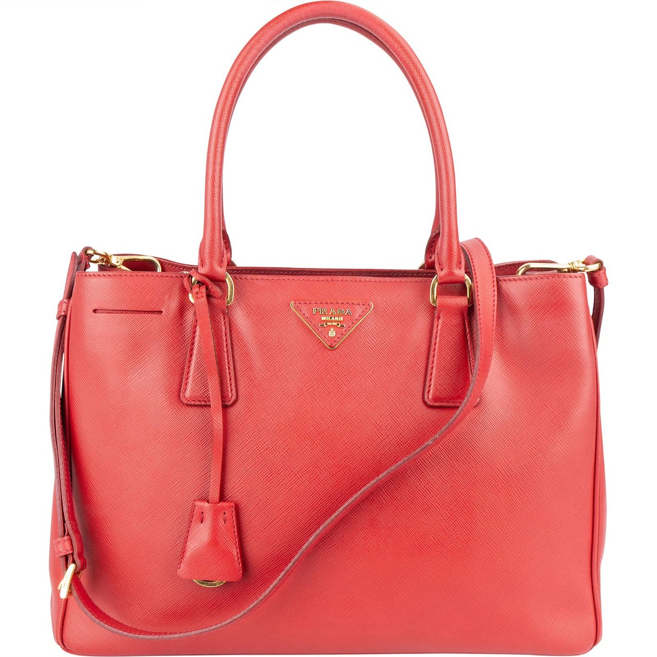 Prada Saffiano Leather Lux Galleria Handbag Divers