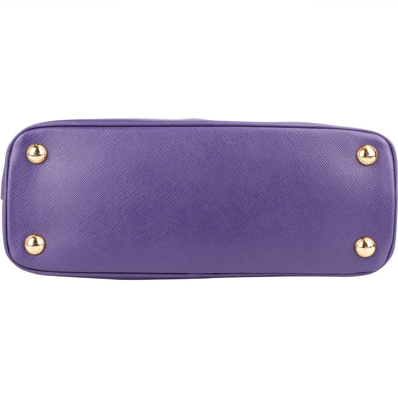Prada Purple Saffiano Leather Galleria Handbag Paars