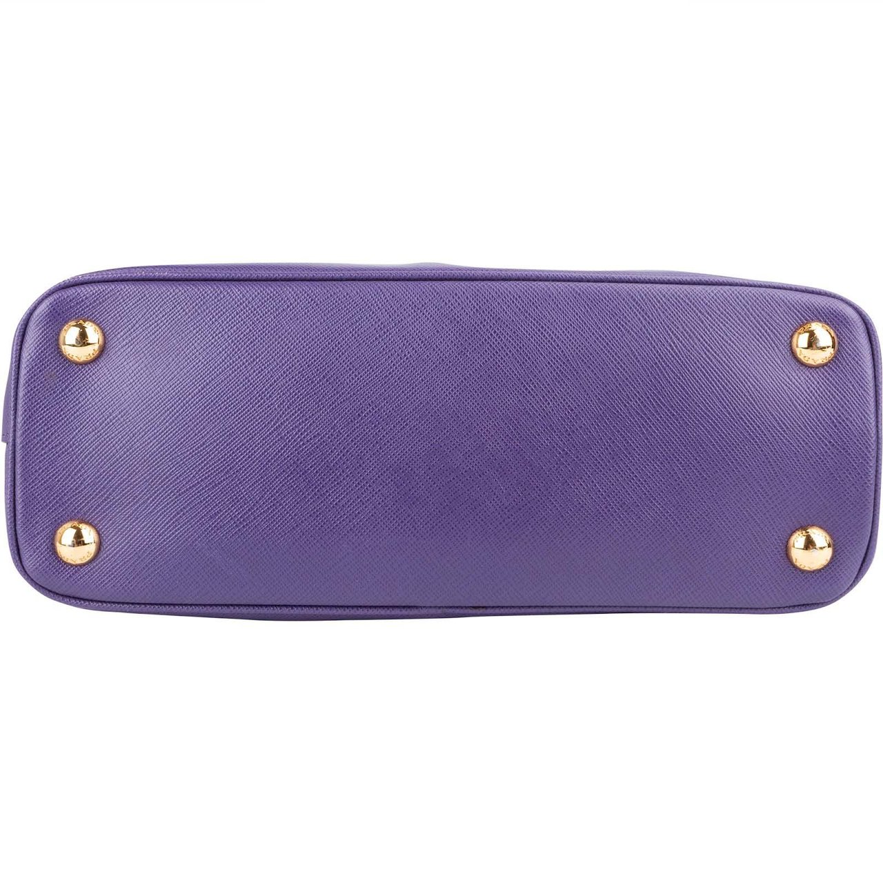 Prada Prada Purple Saffiano Leather Galleria Handbag Paars