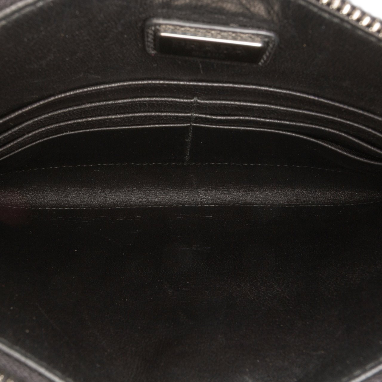 Prada Saffiano Clutch Zwart