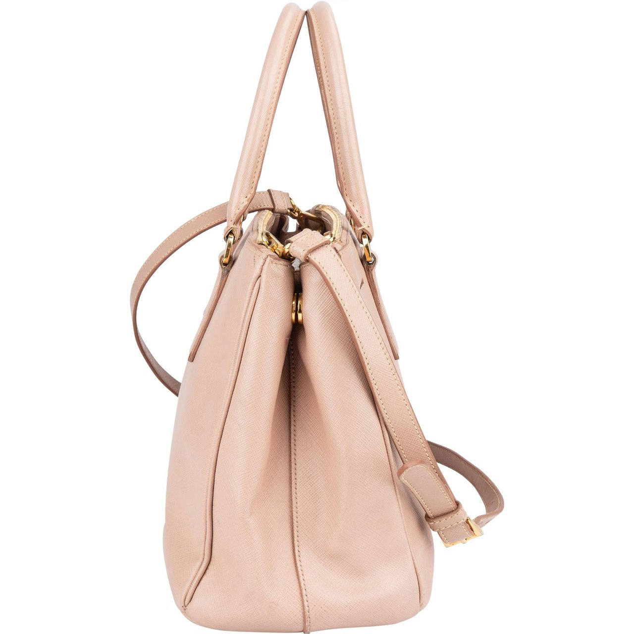 Prada Prada Saffiano Leather Galleria Handbag Rood