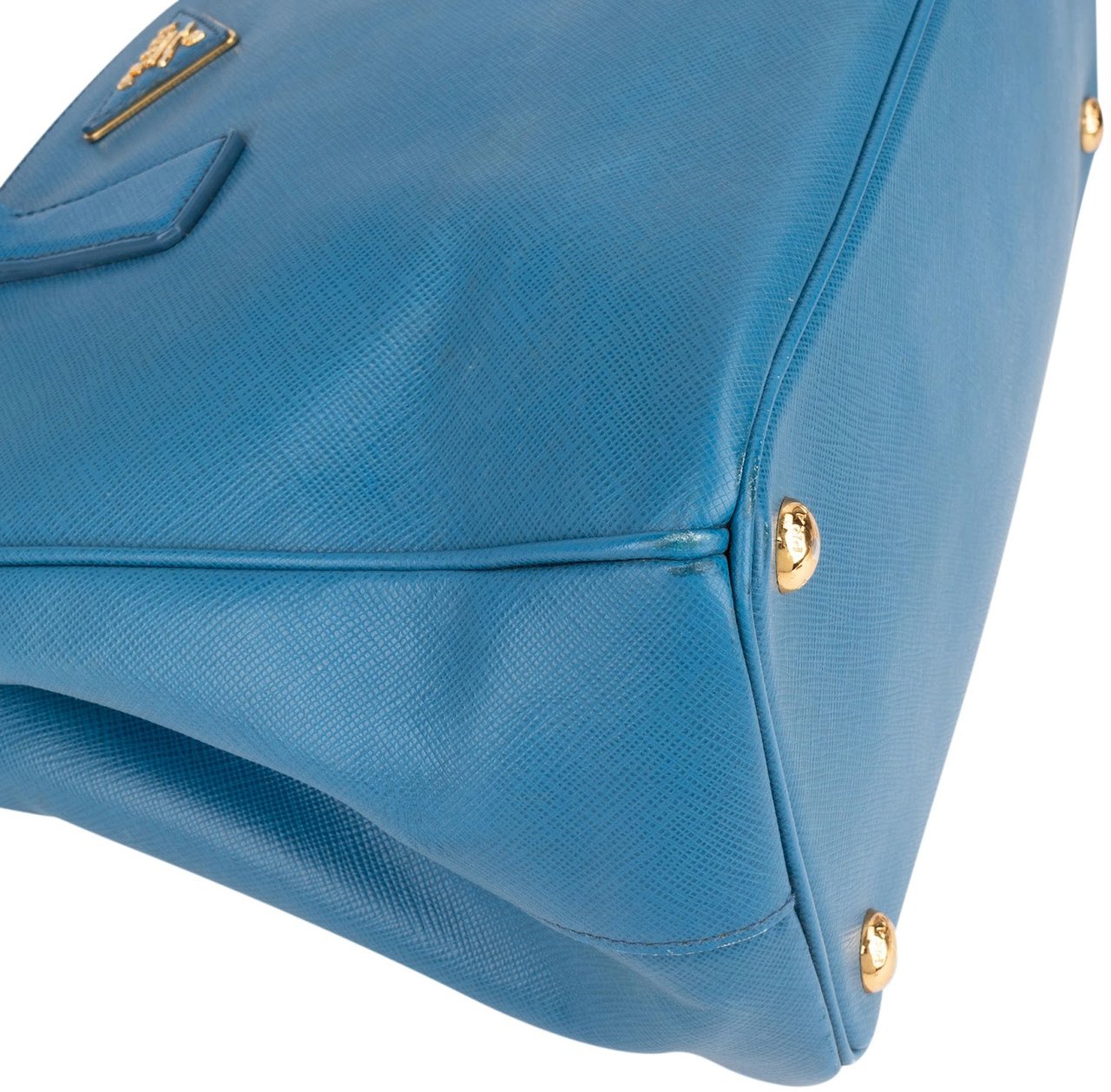 Prada Prada Saffiano Leather Galleria Handbag Blauw