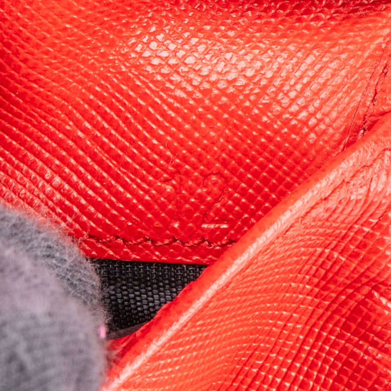 Prada Prada Red Nylon Triangle Wallet Rood