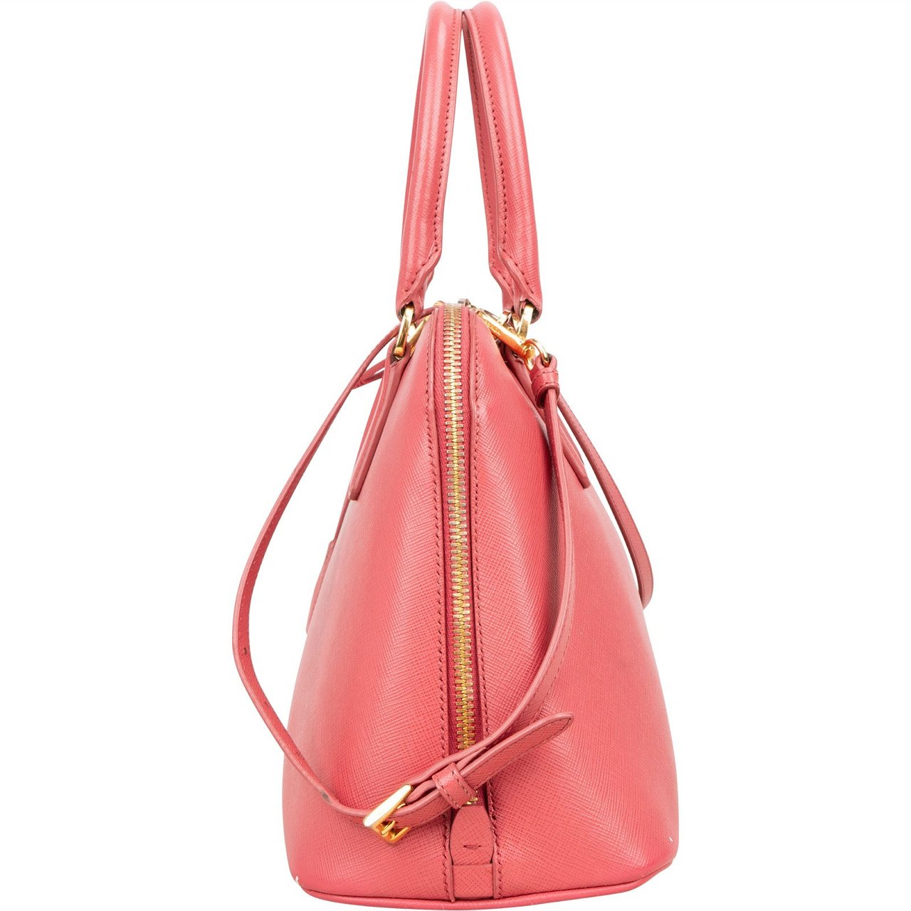 Prada Saffiano Leather Promenade Handbag Roze
