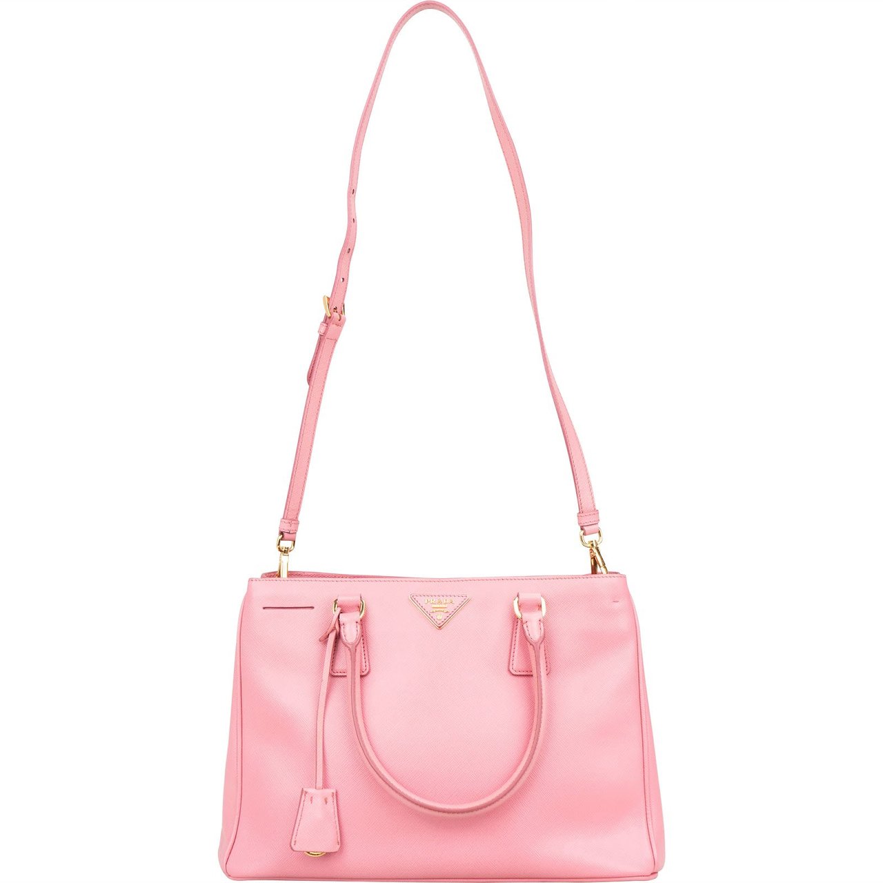 Prada Saffiano Leather Galleria Handbag Roze