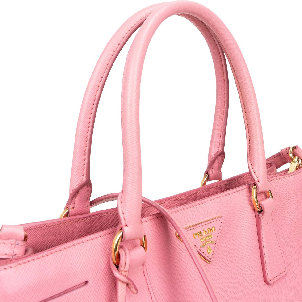 Prada Saffiano Leather Galleria Handbag Roze