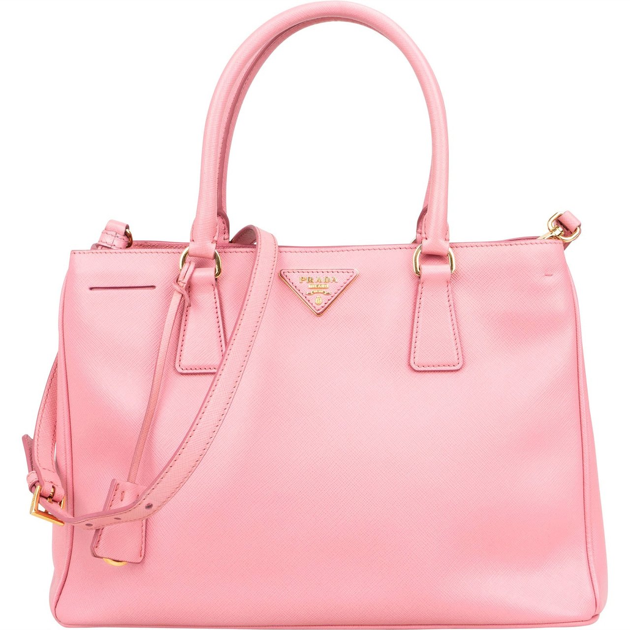 Prada Saffiano Leather Galleria Handbag Roze