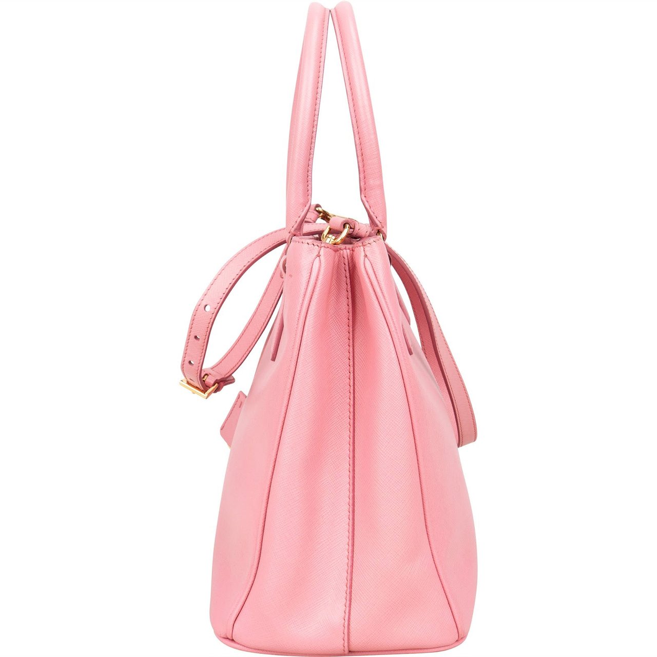 Prada Saffiano Leather Galleria Handbag Roze
