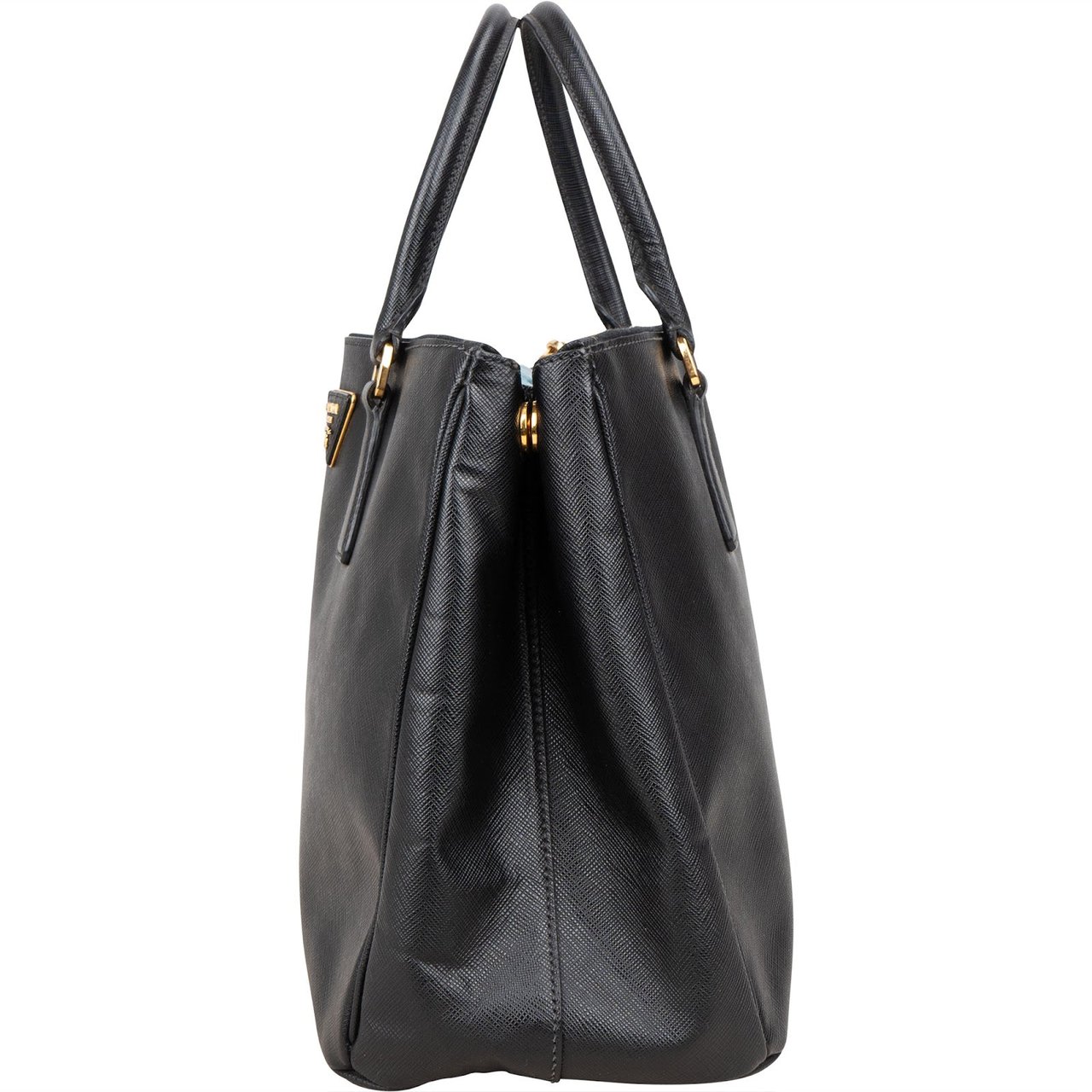 Prada Prada Saffiano Leather Galleria Handbag Zwart