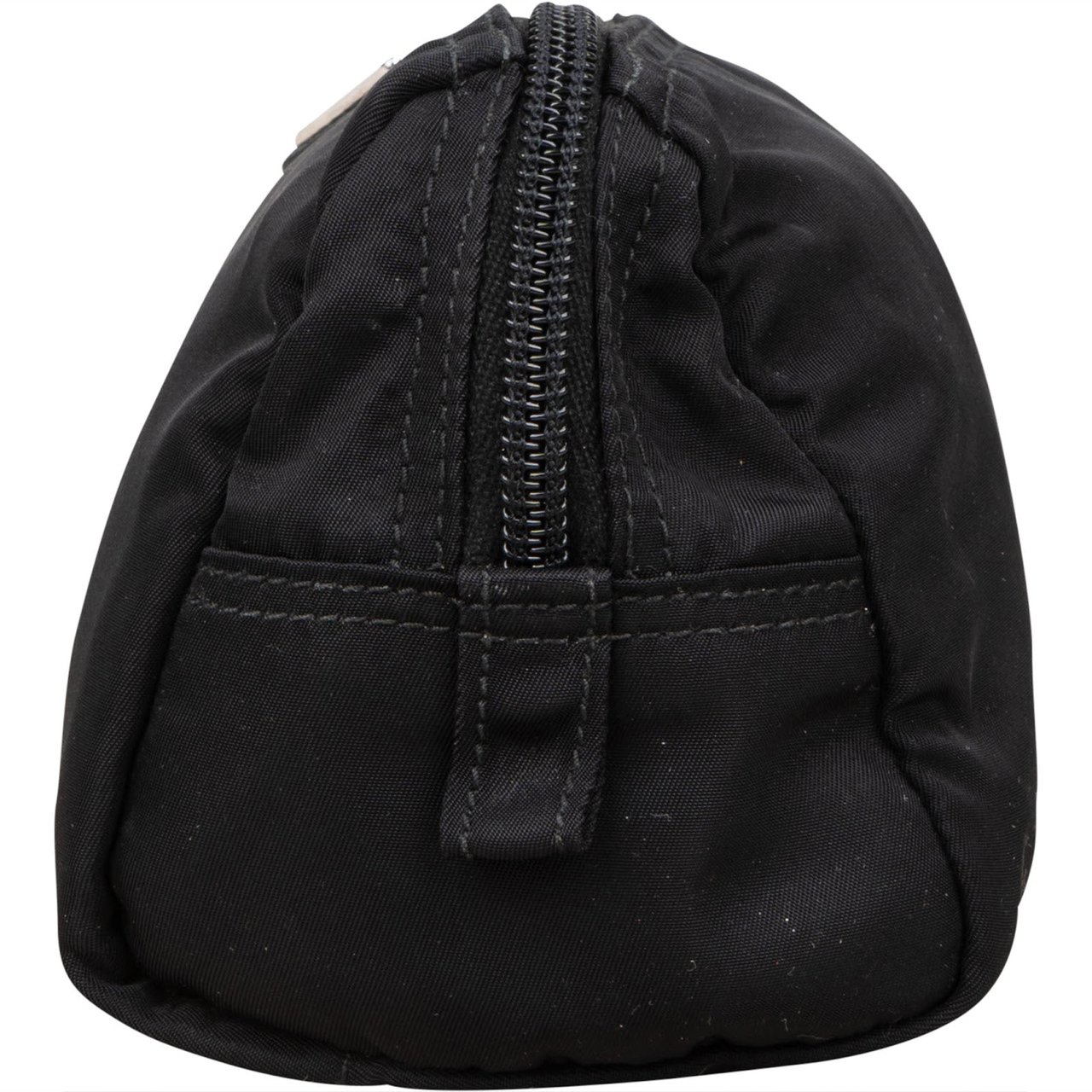 Prada Prada Nylon Triangle Cosmetic Pouch Zwart