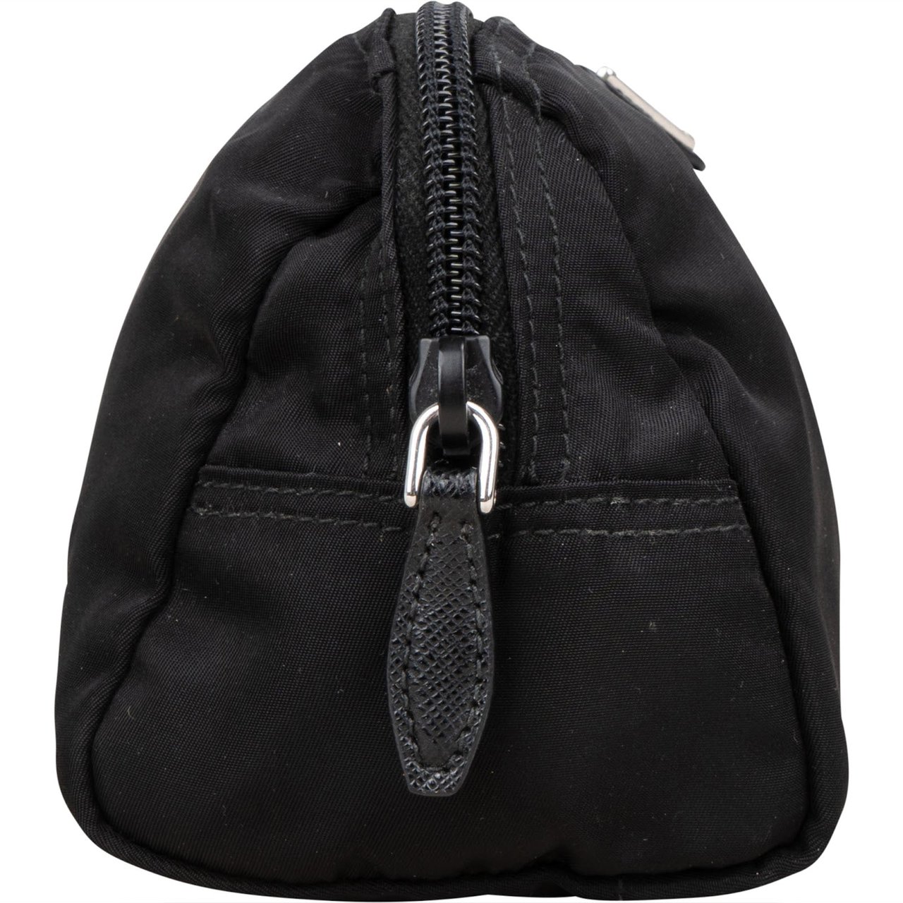 Prada Prada Nylon Triangle Cosmetic Pouch Zwart