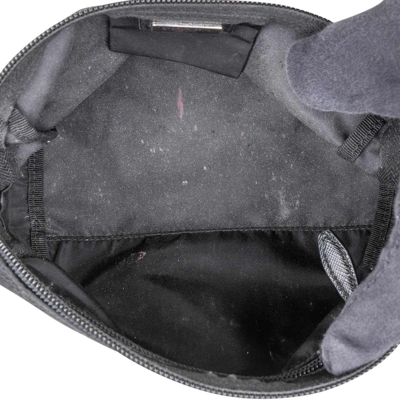 Prada Prada Nylon Triangle Cosmetic Pouch Zwart