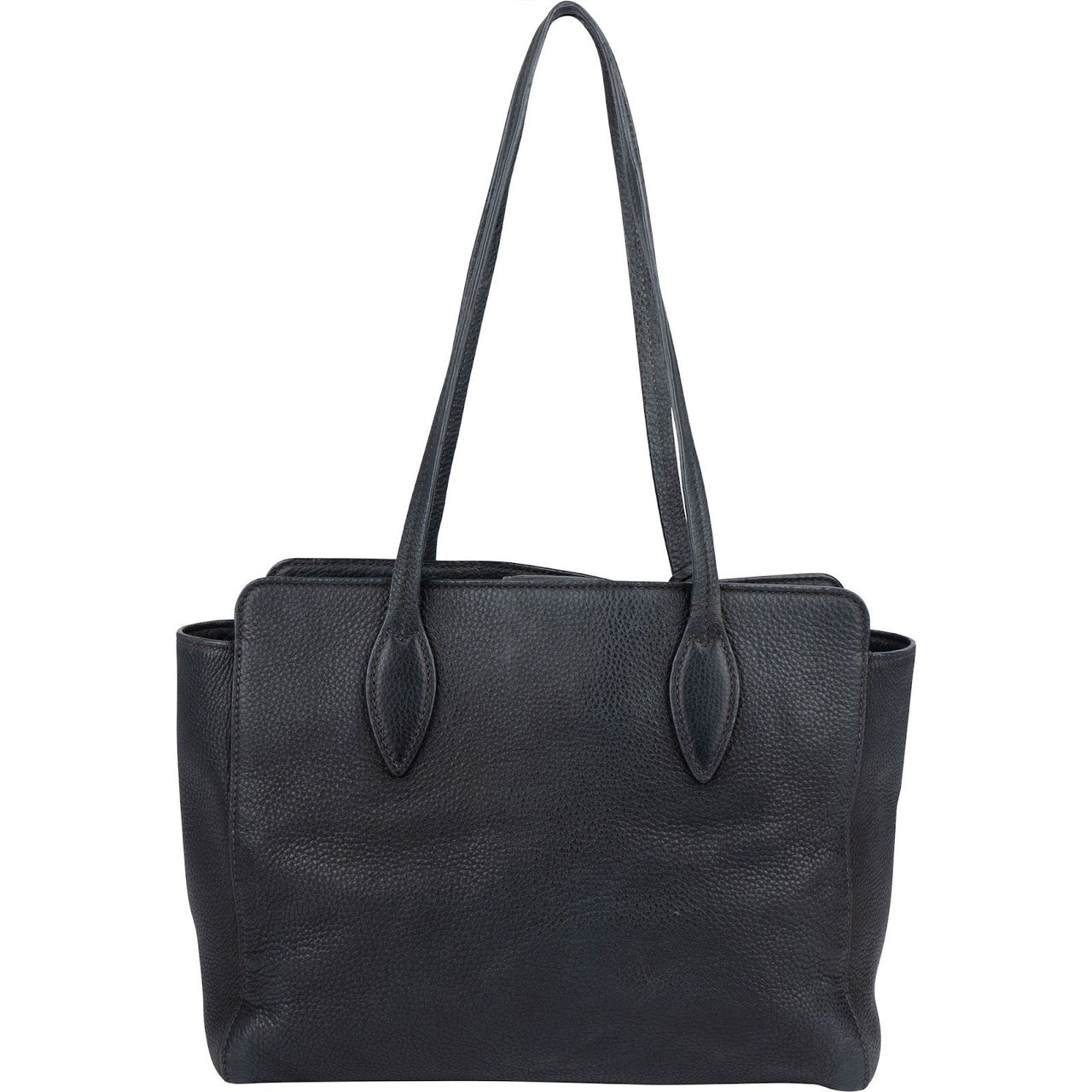 Prada Prada Vitello Daino Leather Shoulder Bag Blauw