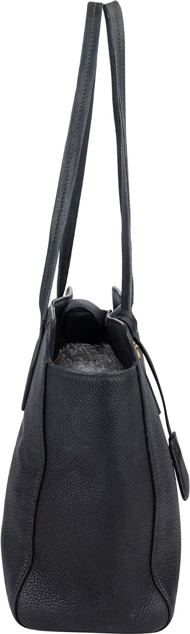 Prada Prada Vitello Daino Leather Shoulder Bag Blauw