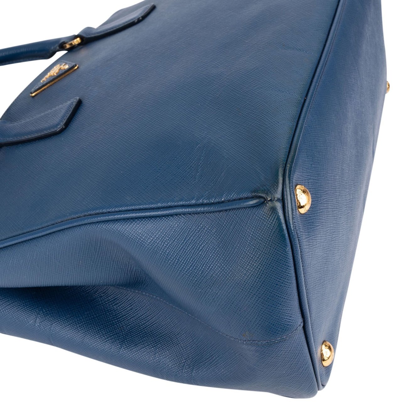 Prada Prada Blue Saffiano Galleria Handbag Blauw