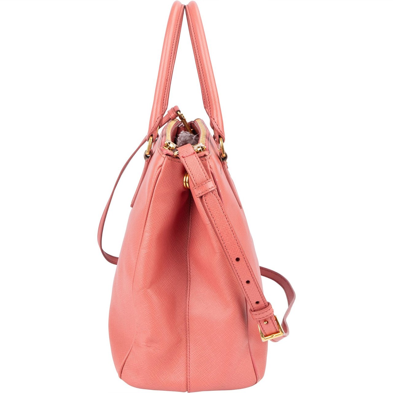 Prada Pink Saffiano Leather Galleria Handbag Roze