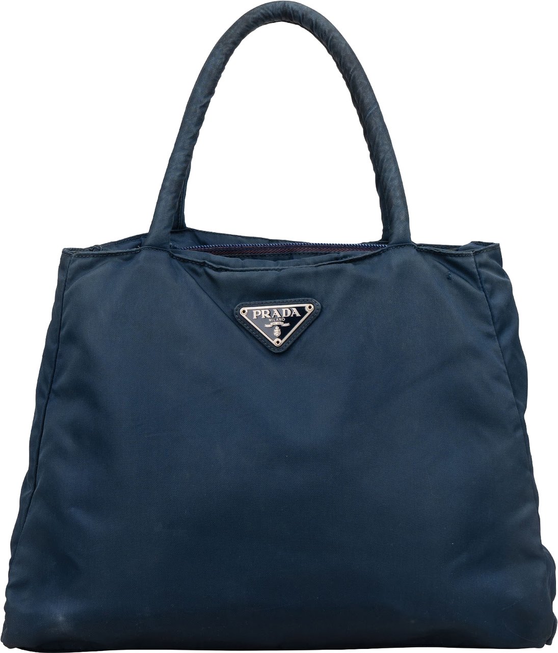 Prada Navy Nylon Tessuto Tote Handbag Navy