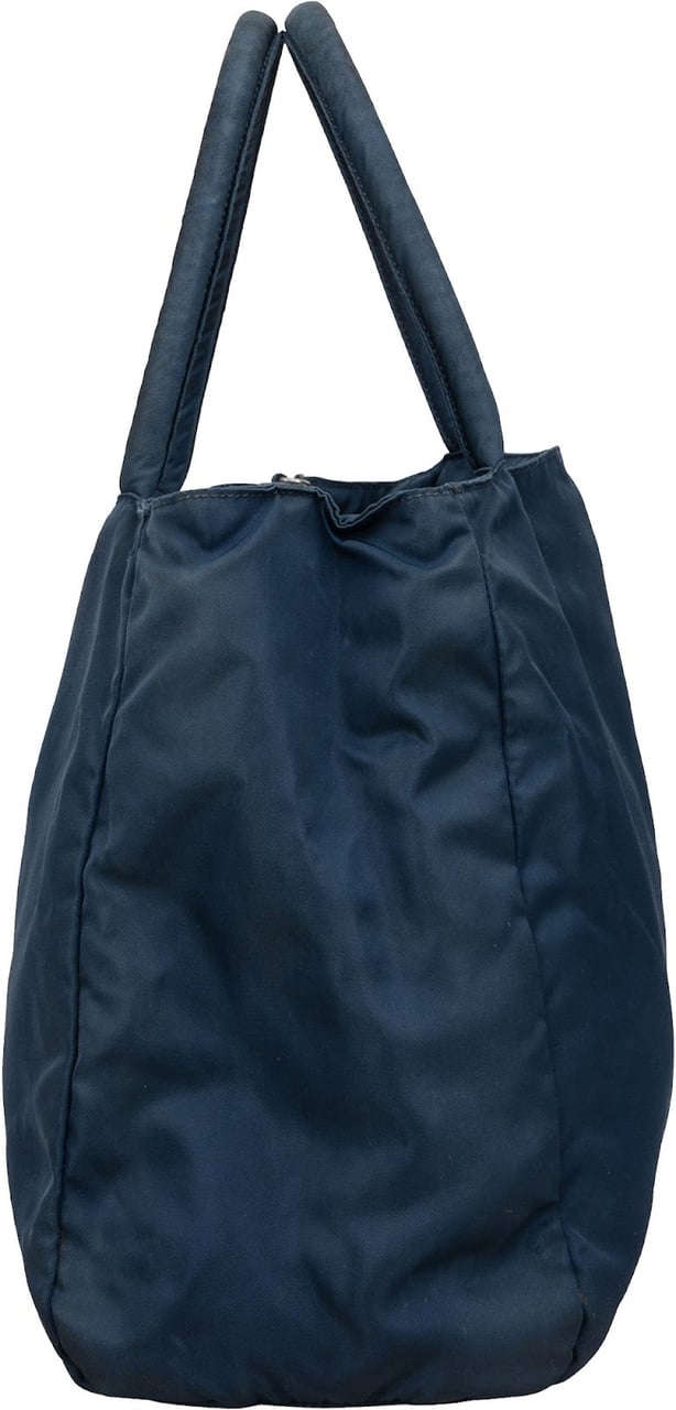 Prada Navy Nylon Tessuto Tote Handbag Navy