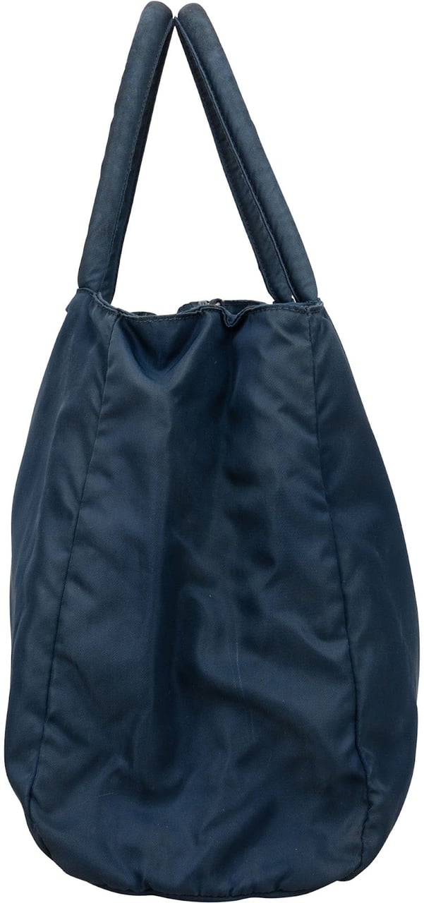 Prada Navy Nylon Tessuto Tote Handbag Navy