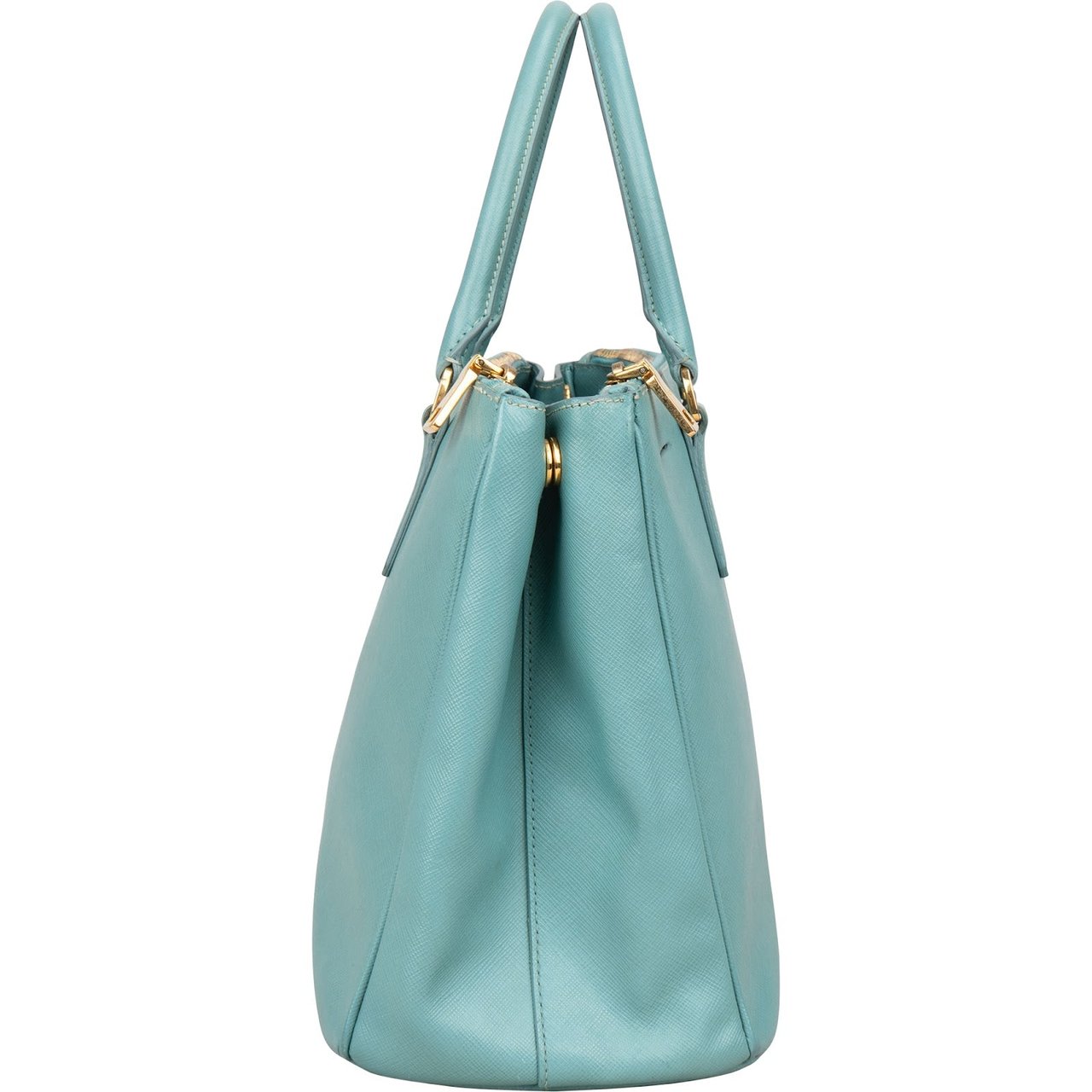 Prada Prada Saffiano Leather Galleria Handbag Blauw