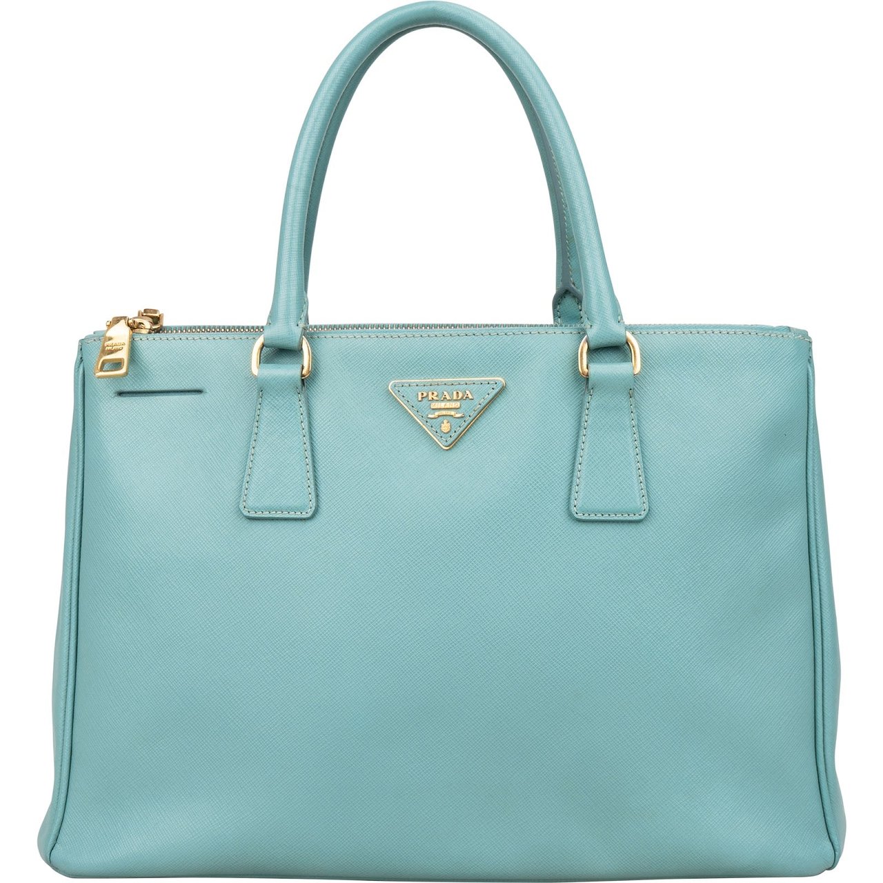 Prada Prada Saffiano Leather Galleria Handbag Blauw