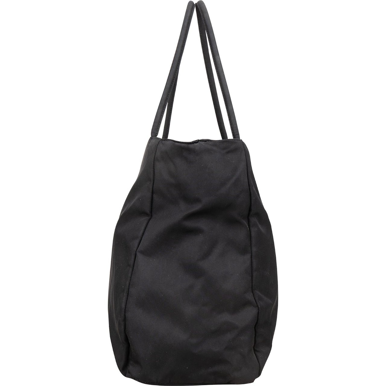 Prada Prada Black Nylon Triangle  Handbag Zwart