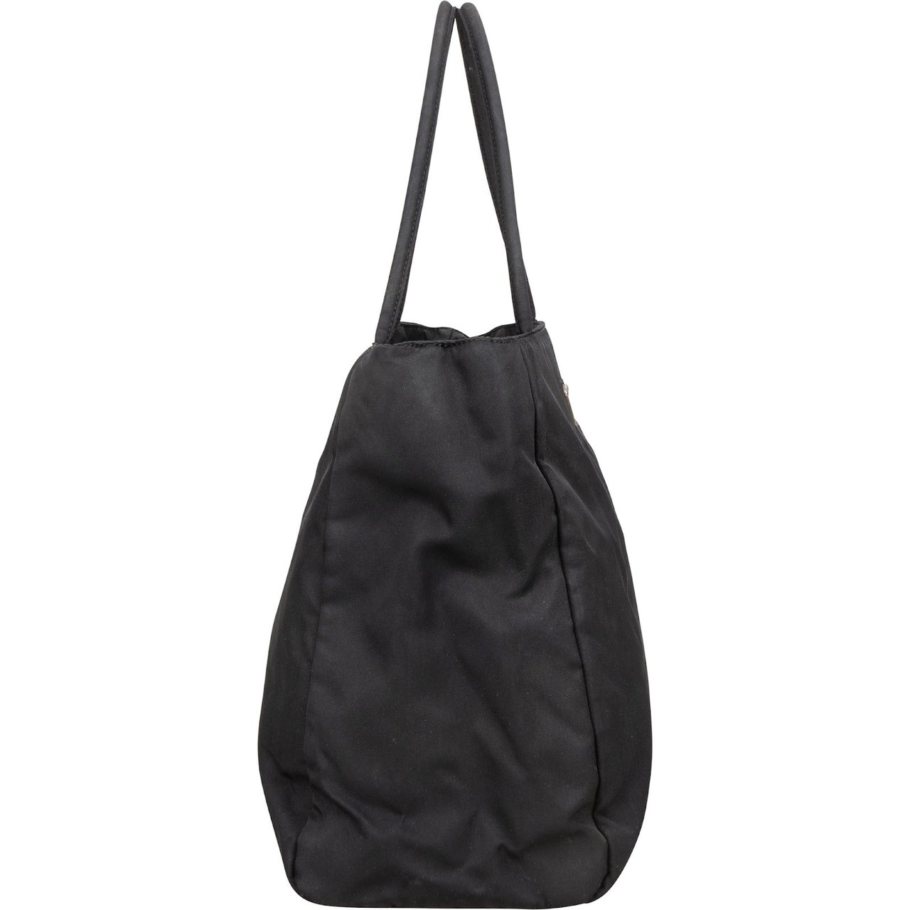 Prada Prada Black Nylon Triangle  Handbag Zwart