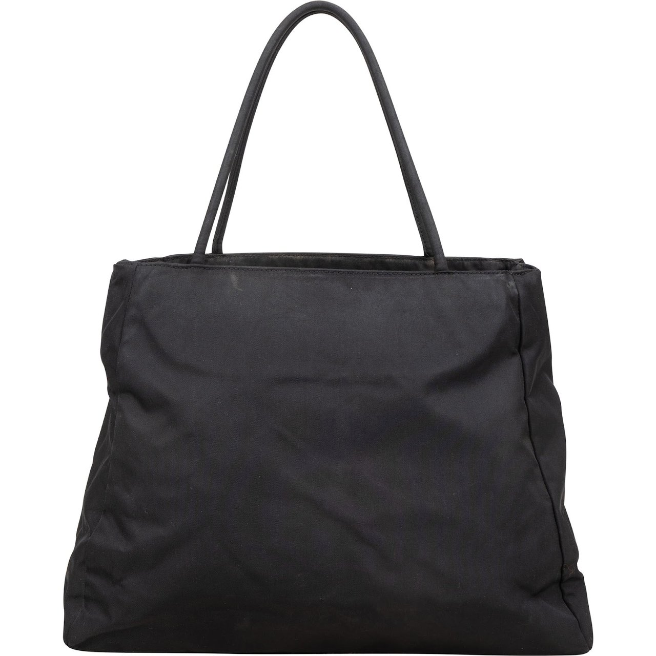 Prada Prada Black Nylon Triangle  Handbag Zwart