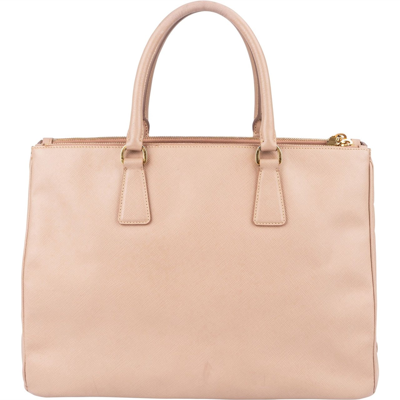 Prada Prada Rose Saffiano Leather Galleria Handbag Rood