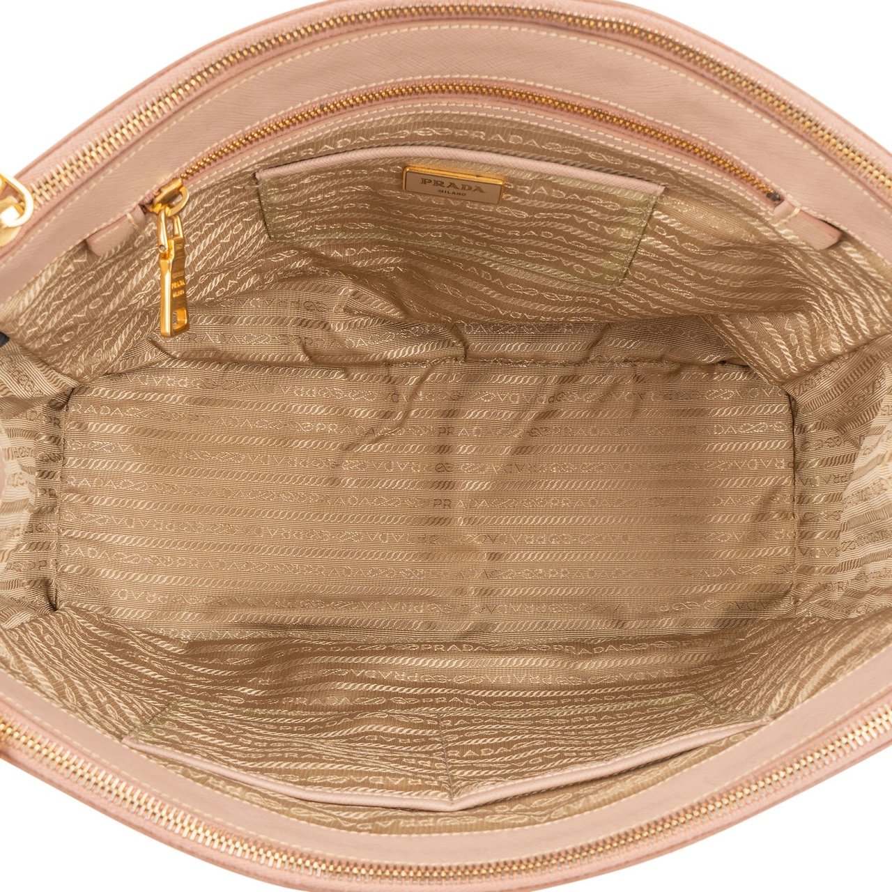 Prada Prada Rose Saffiano Leather Galleria Handbag Rood