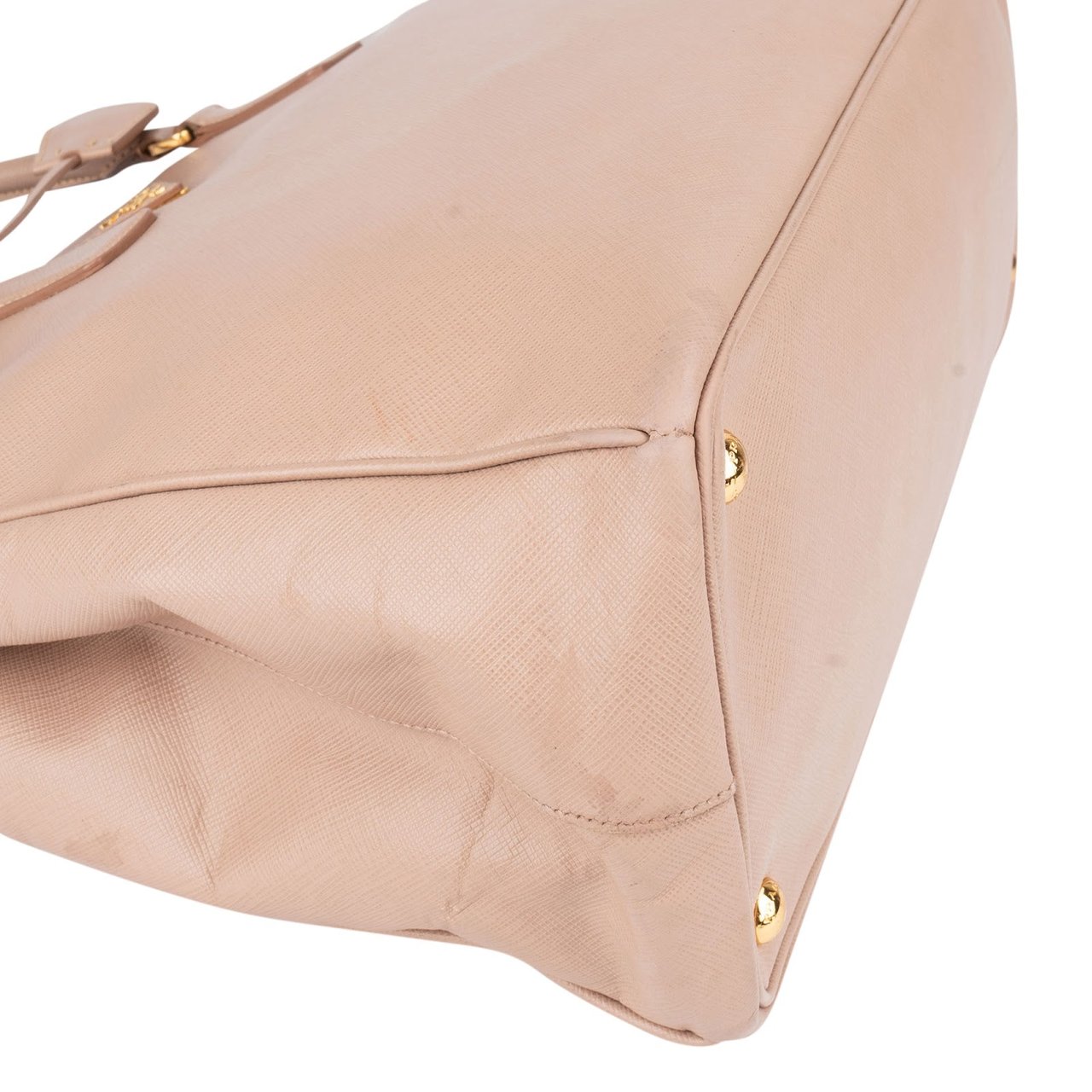 Prada Prada Rose Saffiano Leather Galleria Handbag Rood