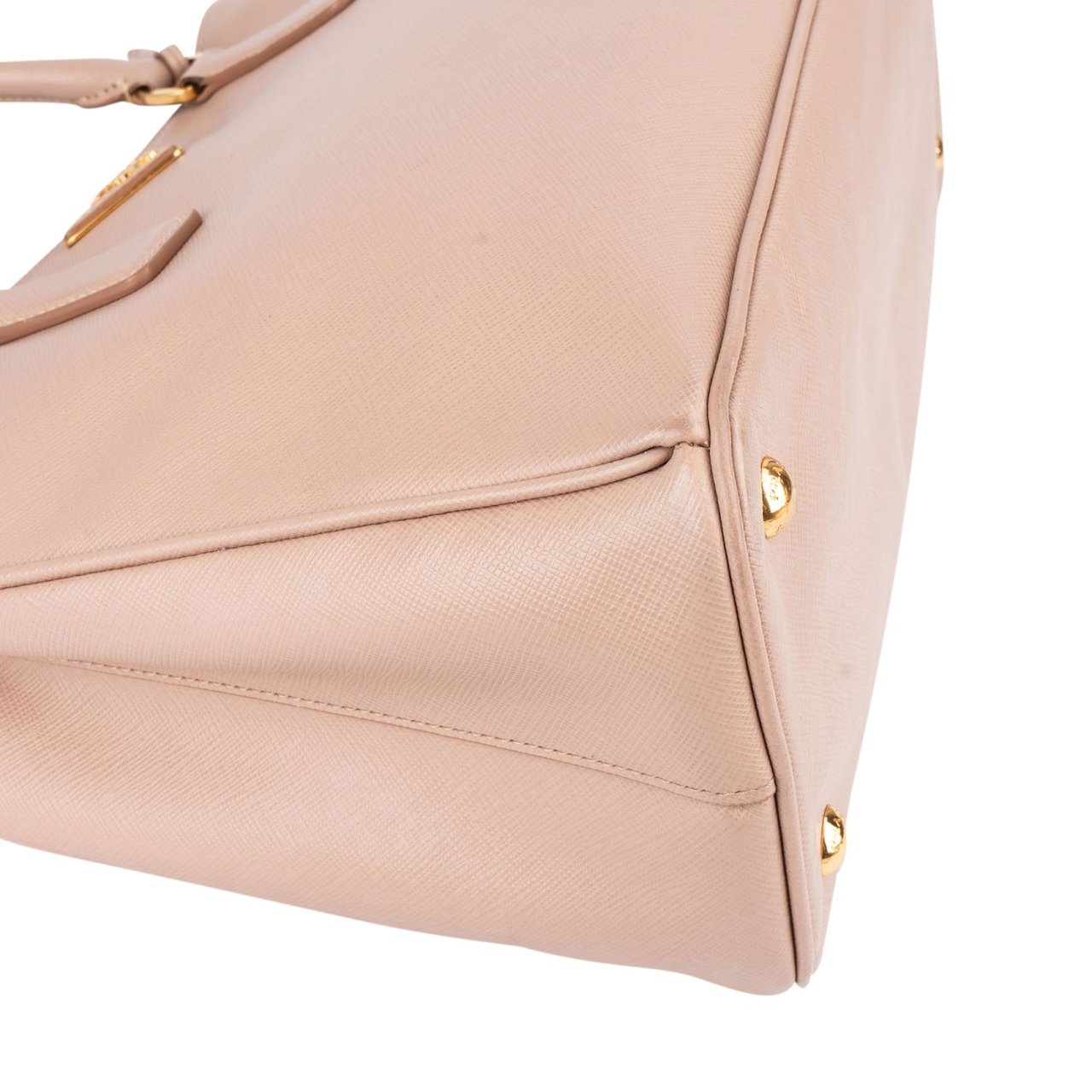 Prada Prada Rose Saffiano Leather Galleria Tote Handbag Rood