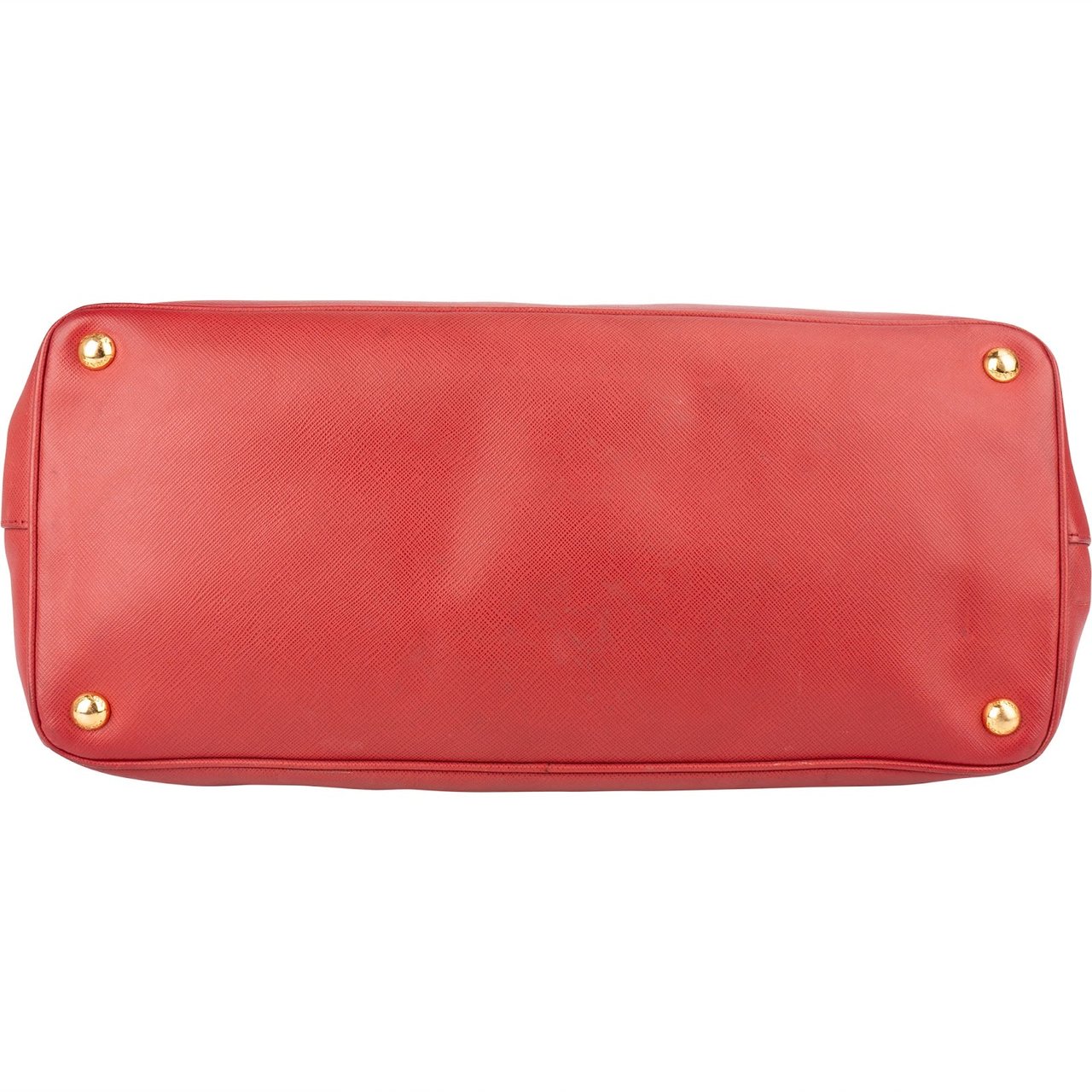 Prada Prada Red Saffiano Leather Galleria Tote Handbag Rood