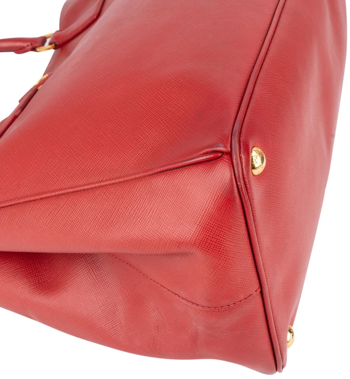 Prada Red Saffiano Leather Galleria Tote Handbag Rood