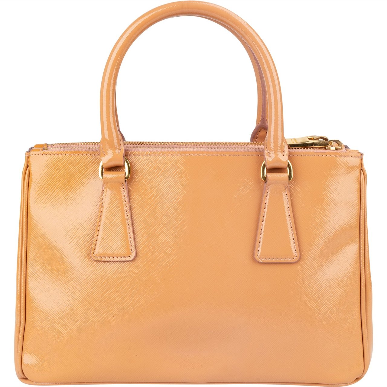 Prada Prada Saffiano Vernice Galleria Handbag Beige