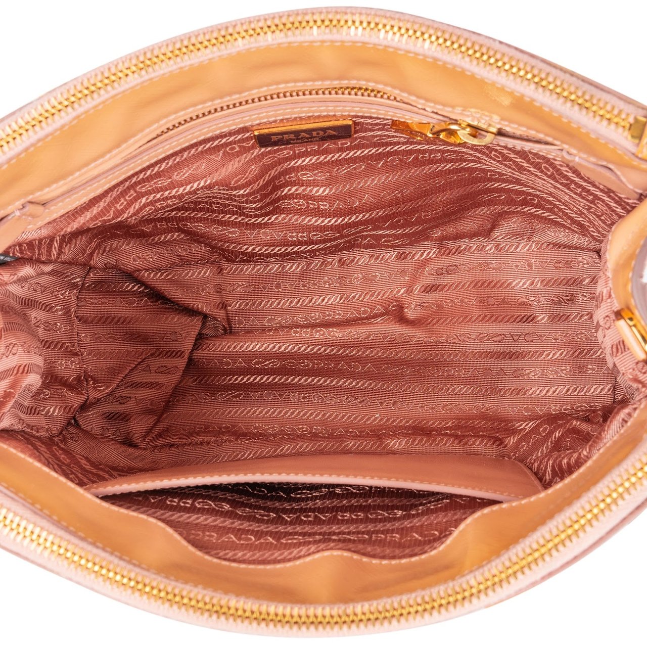 Prada Prada Saffiano Vernice Galleria Handbag Beige