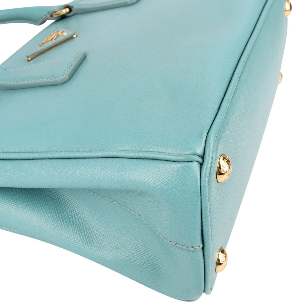Prada Saffiano Leather Small Galleria Bag Handbag Lichtblauw