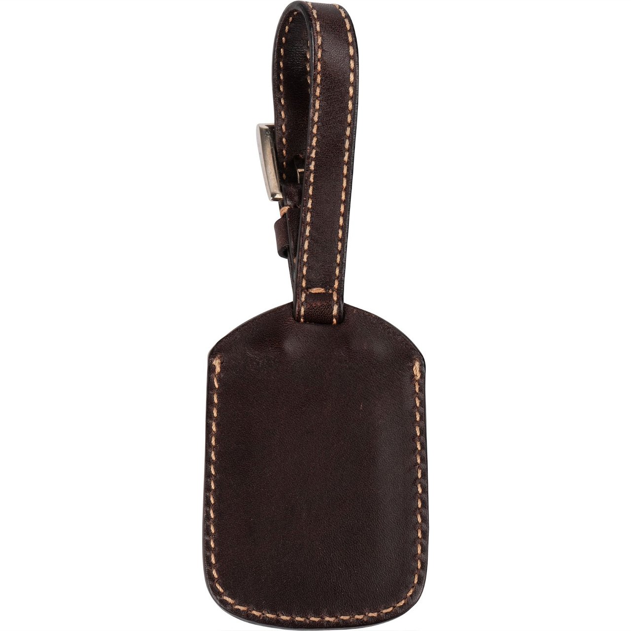 Prada Prada Leather Mini Lugagge Bag Charm Bruin